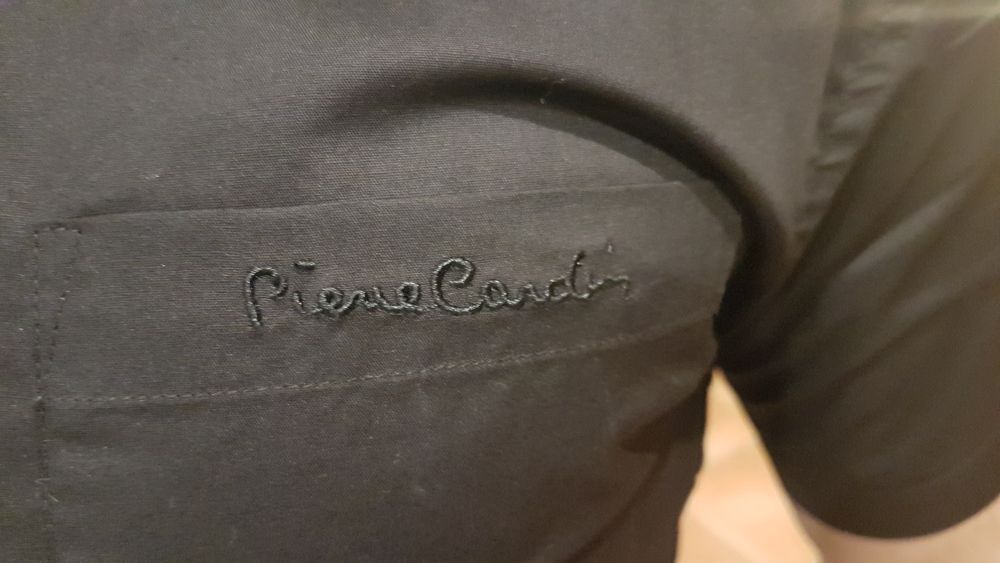 Nowa oryginalna koszula męska Pierre Cardin medium czarna