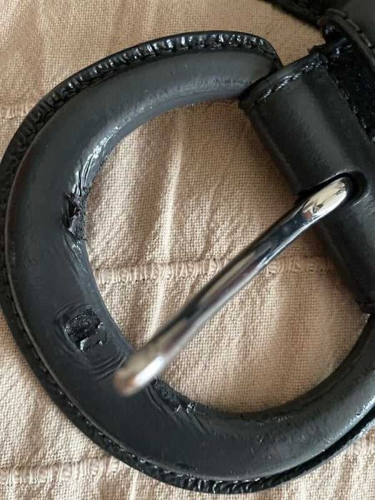 Szeroki pasek z lakierowanej skóry Mexx