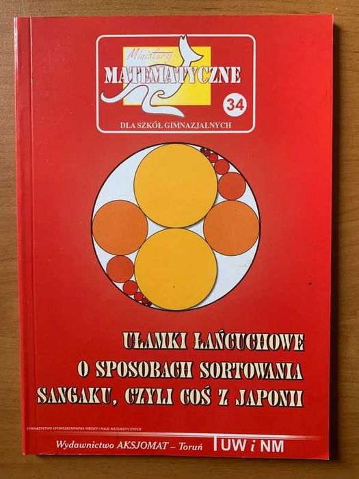 Książka „Ułamki łańcuchowe - o sposobach sortowania sangaku"