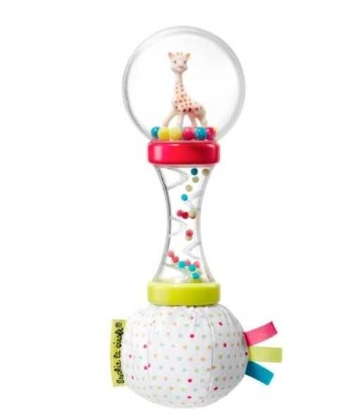 Gryzak ortodontyczny, z grzechotką Sophie La Girafe plastik beżowy