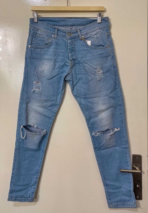 Calças ganga jeans rasgadas - 44, Skinny