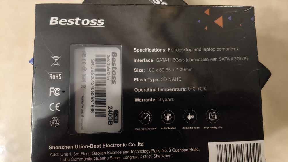 SSD Bestoss 240gn new