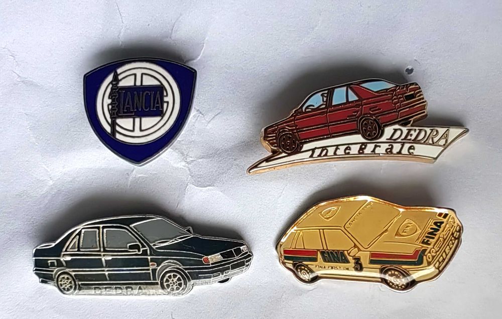 przypinki Lancia Delta, Dedra Integrale herb 4 szt.