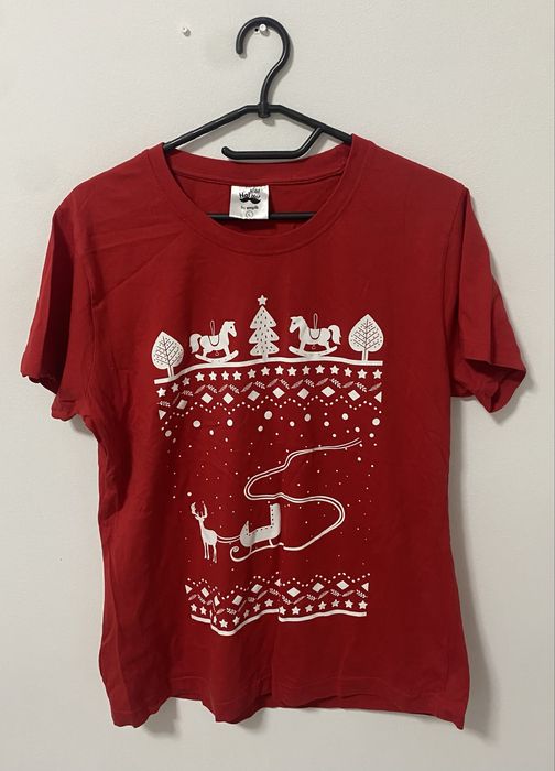 Koszulka bluzka czerwona red świąteczna Boże Narodzenie Empik L