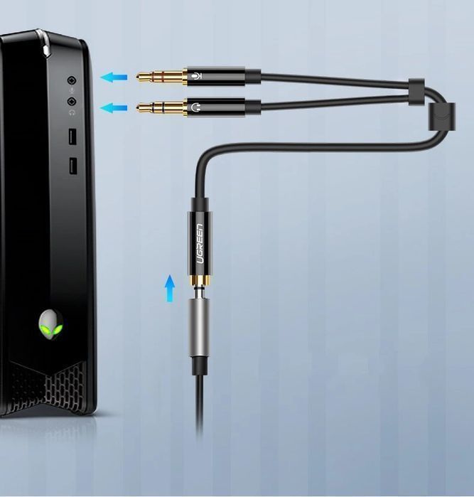 Ugreen rozdzielacz AUX 3,5 mm mini jack - 2x 3,5 mm mini jack