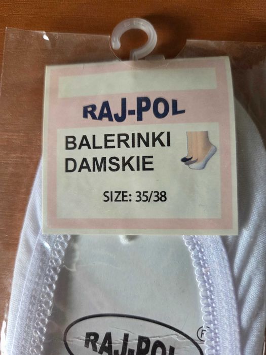 Skarpetki 35-38 białe zebra