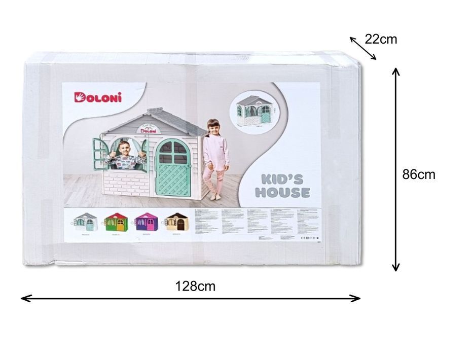 Domek ogrodowy 78x128,5x119,5cm - Fioletowy