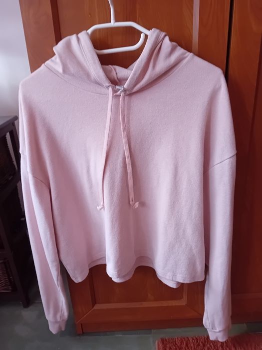Nowa krotka bluza z kapturem H&M  basic