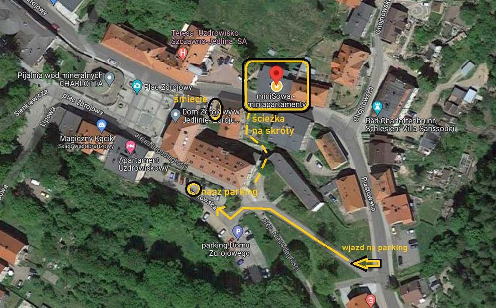 miniSowa.pl - apartament nr 2. Góry Sowie. Książ. Riese. Park Wodny.