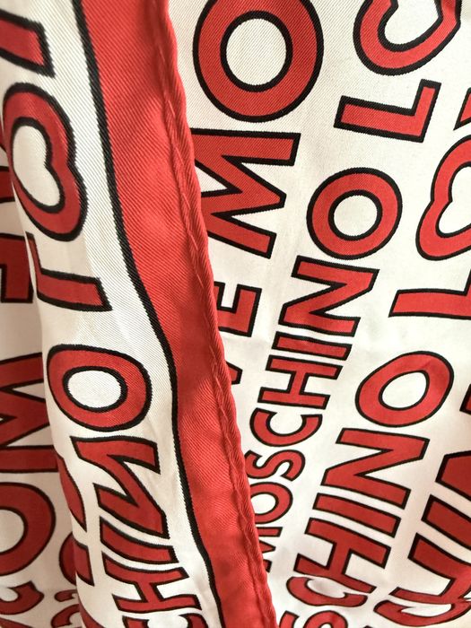 Love moschino chusta napis szal jedwab