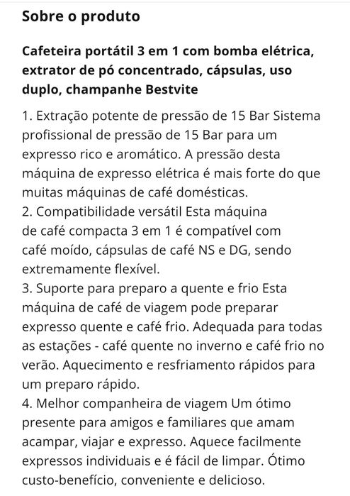 Maquina cafe portatil