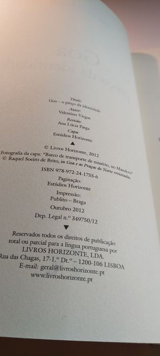 Goa, O Preço da Identidade - Valentino Viegas