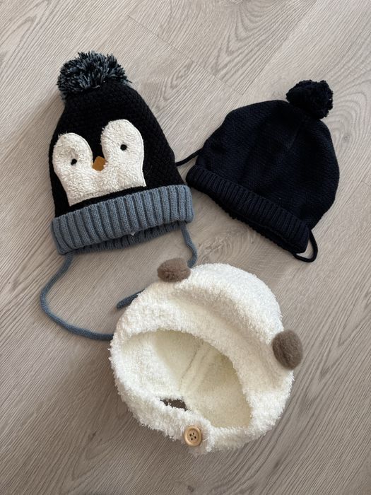 Лот 3 шт шапок зимових