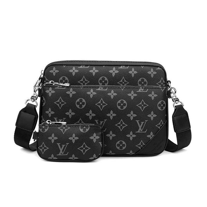 Сумка Мессенджер через плече LV - LOUIS VUITTON - сіра монограм