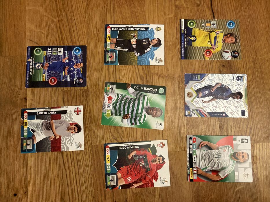 8 kart piłkarskich PANINI FIFA 365 EURO 2012 2016 CHAMPIONS LEAGUE