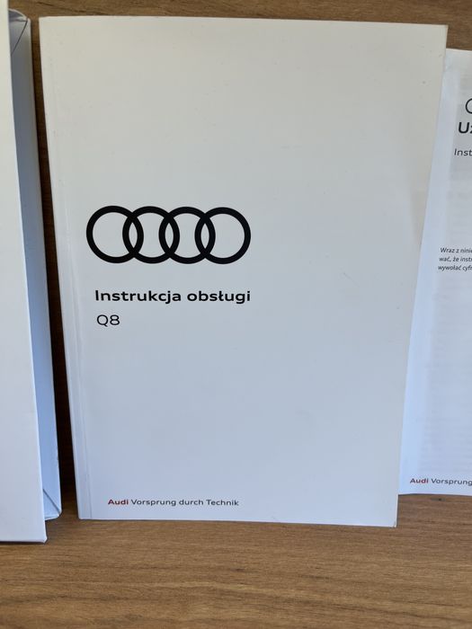 Instrukcja obsługi Audi Q8 PL stan idealny 11/2021