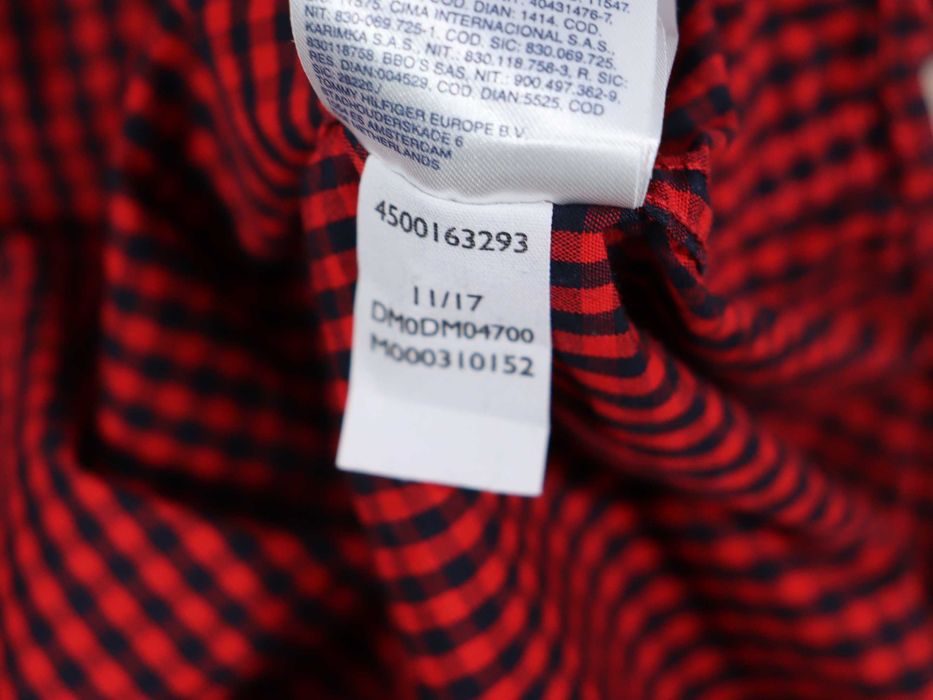 Tommy Hilfiger męska koszula w kratę regular fit casual biznesowa S M