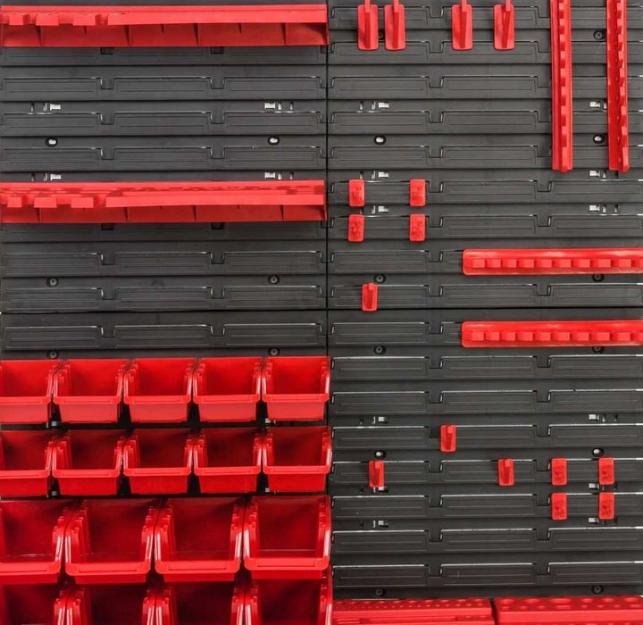 Wytrzymała XXL Zestaw Tablica Ścianka Narzędziowa Warsztat + GRATISY