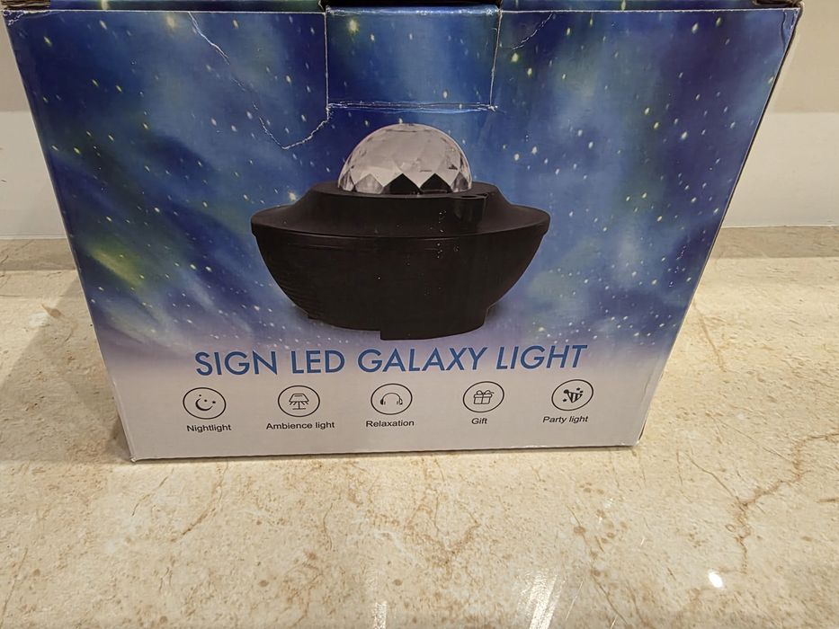 Projektor Gwiazd Rzutnik Nieba Lampka Nocna LED Głośnik Bluetooth