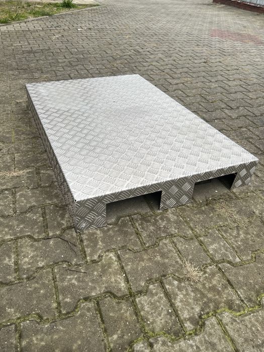 Blacha ryflowana aluminiowa ozdobna euro paleta 1200na 800