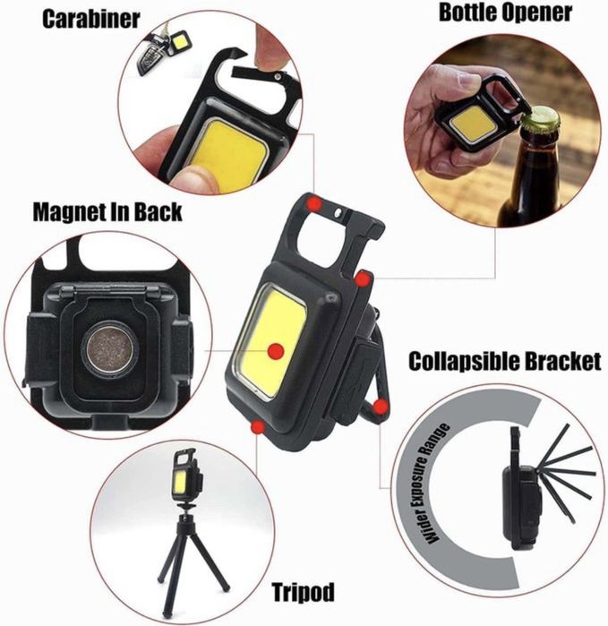 Luz LED Recarregável - Keychain Light