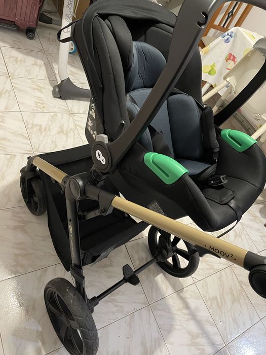 Carrinho de Bebé Multifunções KINDERKRAFT Moov2 Air 3 em 1 (Cinzento)