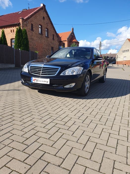 Oferuję wynajem luksusowego Mercedesa Klasy S do ślubu , wesela i imprezy okolicznościowe