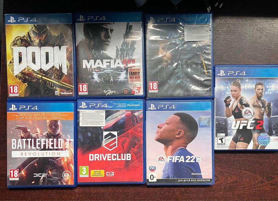 Продам ігри диски на  ps4