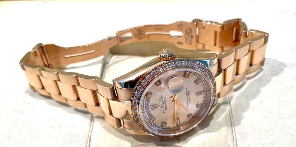 Relógio automático em plaque ouro rosa bom estado