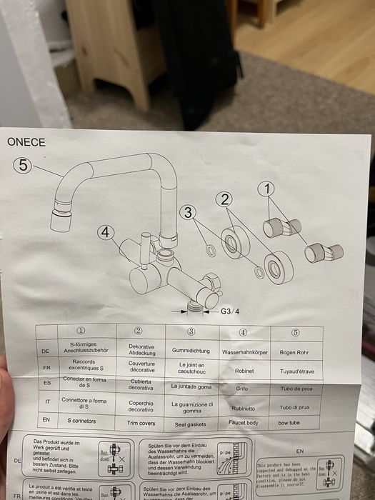 Bateria kuchenna ścienna