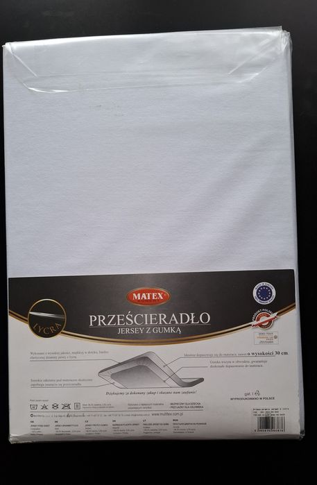 Matex kunert prześcieradło jersey z gumką 180/190x190/200