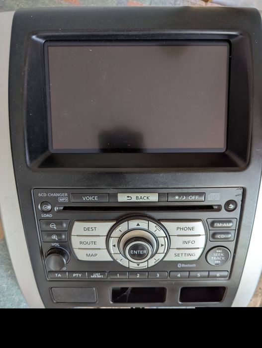 Магнітола оригінальна, штатна, рідна мультимедіа, екран, Nissan