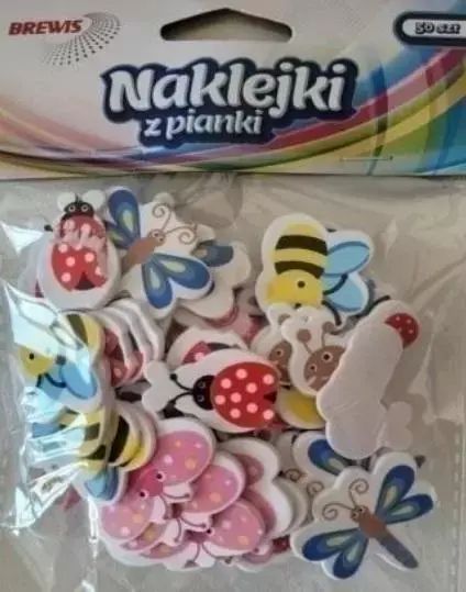 Naklejki Z Pianki Owady 50Szt. Nowy Produkt