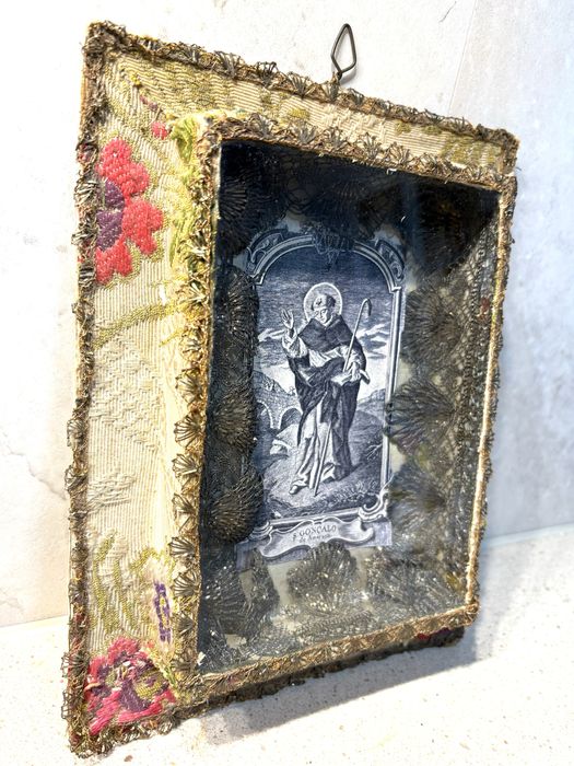 Antigo registo com imagem de São Gonçalo de Amarante