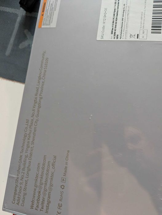 Gmktec k12 - nowy Ryzen 7 h255 barebone