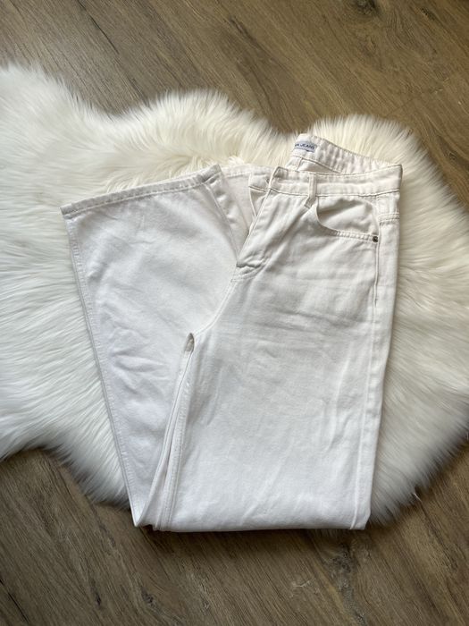 Білі джинси wide leg ,