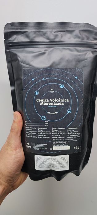 Cinza Vulcânica Micronizada fertilizante 1kg Lurpe