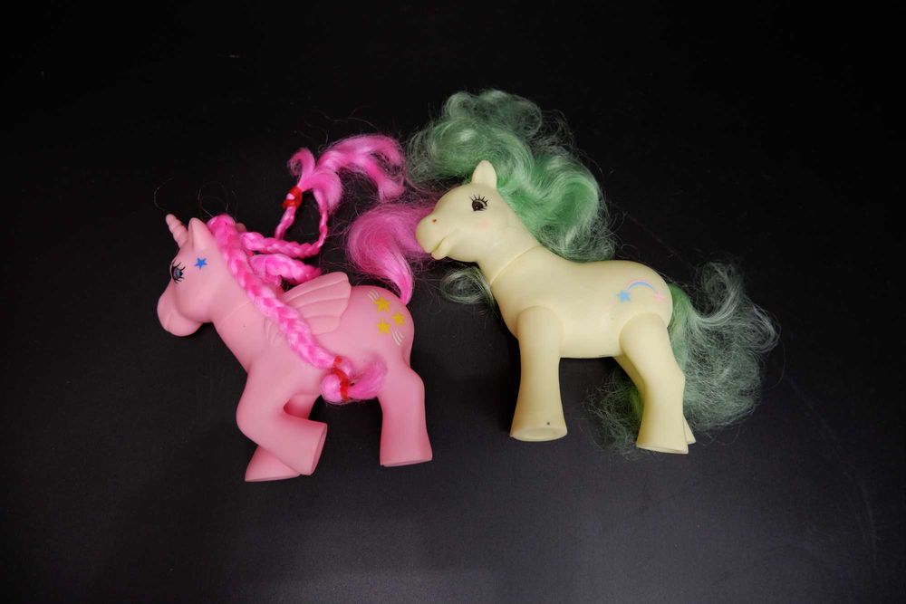 Пони салатовая и розовая единорог 14х14 см яркие my little pony