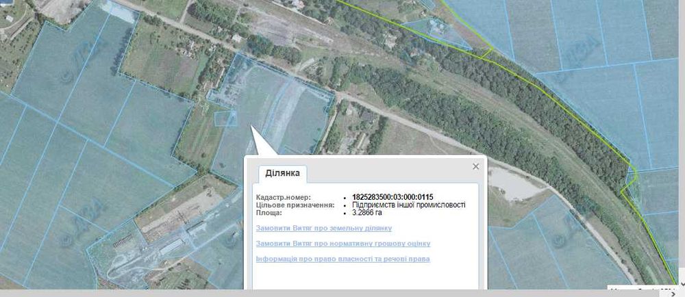 Промислова площадка із ЦМК село Зарудинці, Житомирська обл., З/Д колія