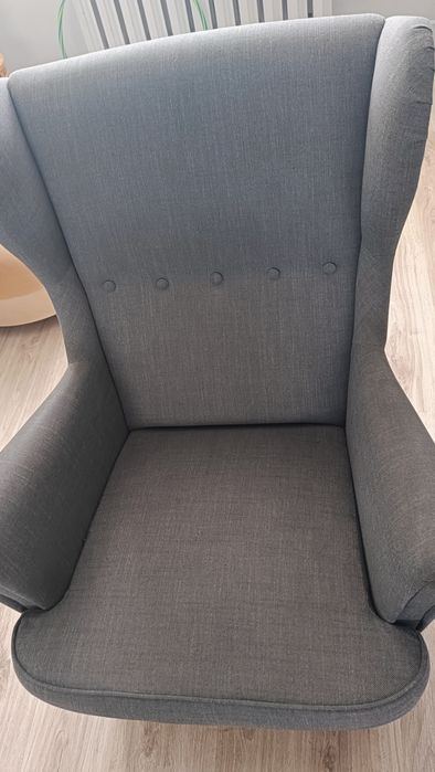 Fotel Uszak Szary IKEA