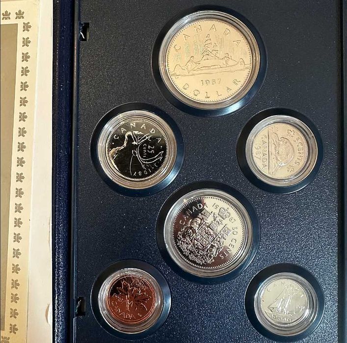 Estojo Oficial - 6 Moedas - 1987 - Royal Mint - Proof