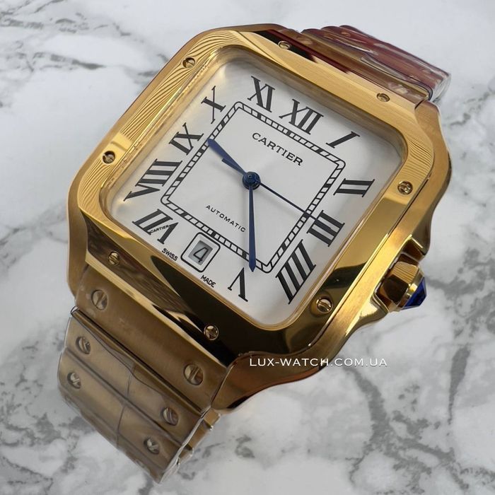 Чоловічий годинник Cartier Santos часы