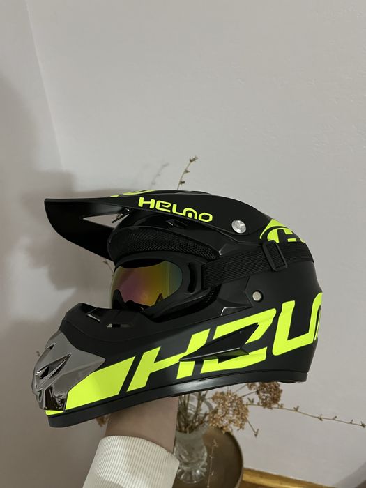 Є ВИБІР! Мотошолом Ендуро, шлем, мотоцикл, мотоекіпіровка, шолом, хард