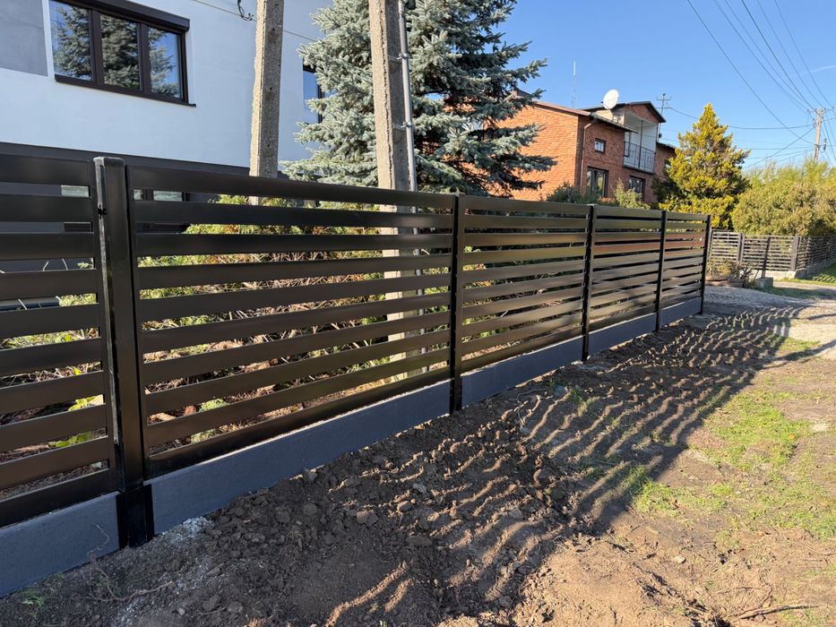 OGRODZENIE PALISADOWE Palisada ogrodzeniowa ogrodzenie Panelowe