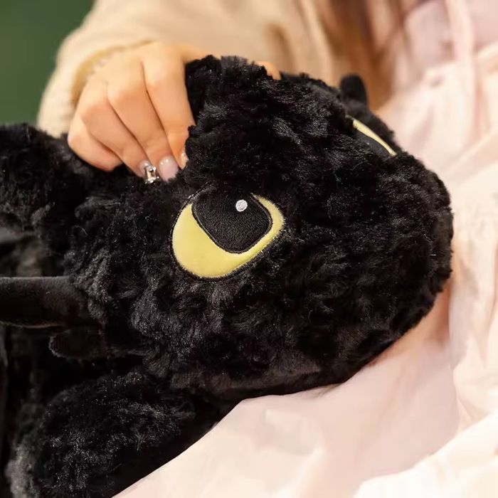 Беззубик Мʼяка іграшка‼️ Чорний та Білий ‼️ 50/70 см