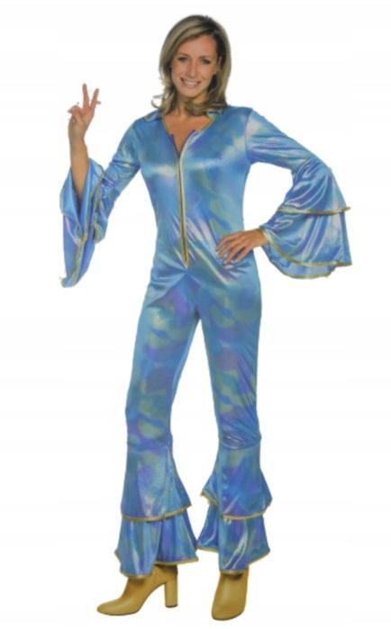 Nowy! Stroj disco lata 80 90 Abba Królowa party retro