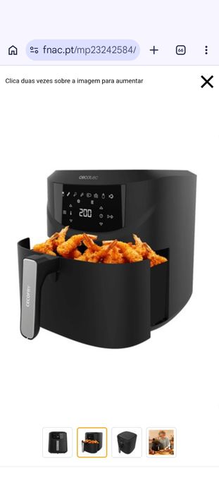 Airfryer Cecotec Cecofry Absolute 7600(7.6L / 2000W) - Nova / Selada