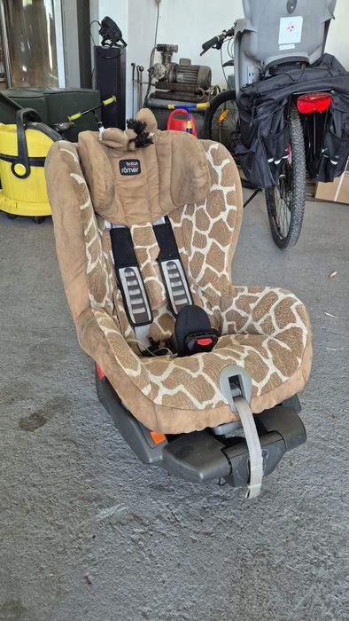 Fotelik 9-18 kg Britax Safefix Plus żyrafa Isofix pasy