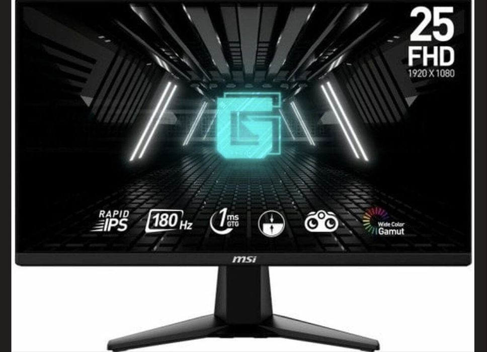 Монитор 25” MSI G255F (Rapid IPS, 180hz, 1ms, 1920x1080)