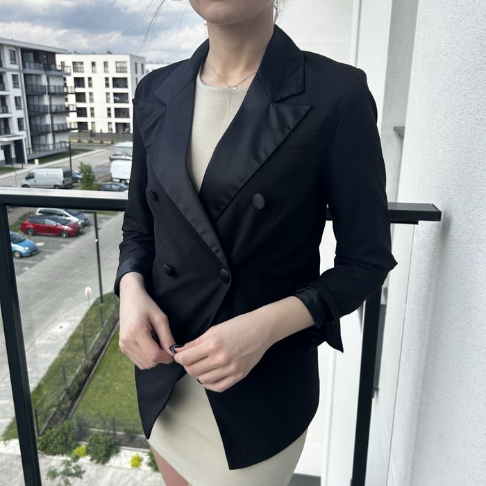 Marynarka Damska Czarna Sinsay XS Stan Idealny